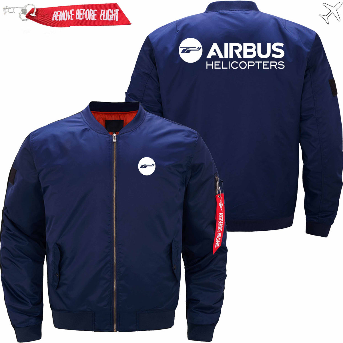 PilotX Jacket Dark blue thin / S Airbus Helicopter Jacket -US Size