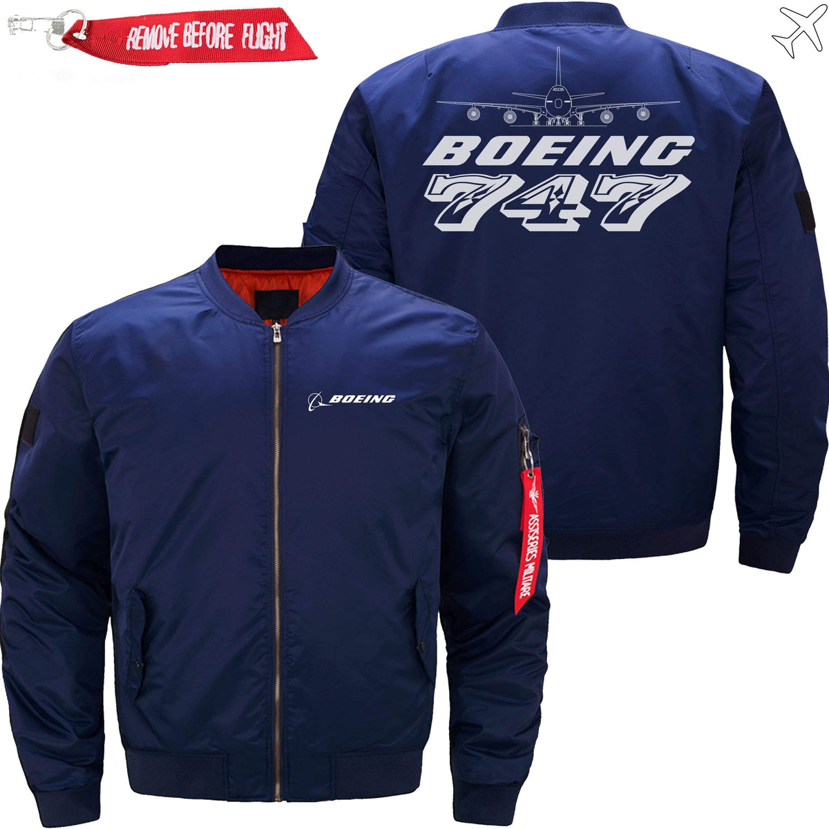 PilotX Jacket Dark blue thin / S The 747 Jacket -US Size