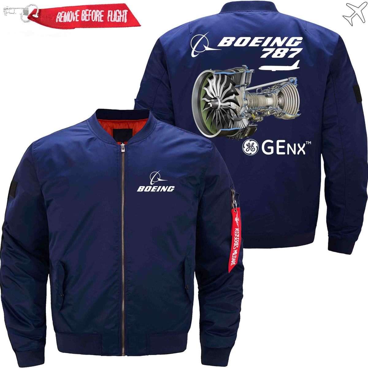 PilotX Jacket Dark blue thin / S The GENX The 787 Jacket -US Size