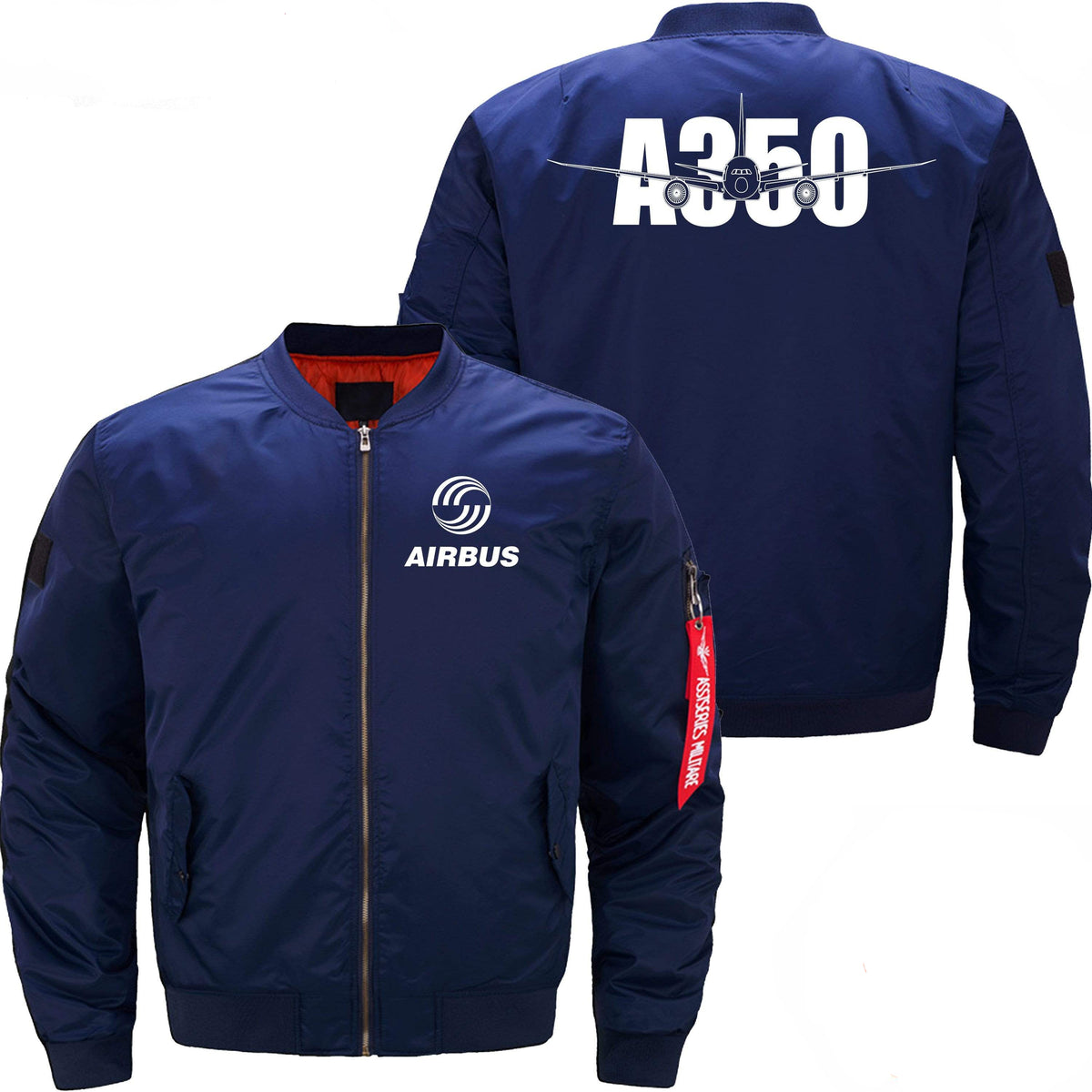 PilotX Jacket Dark blue thin / XS A350 With Aircraft