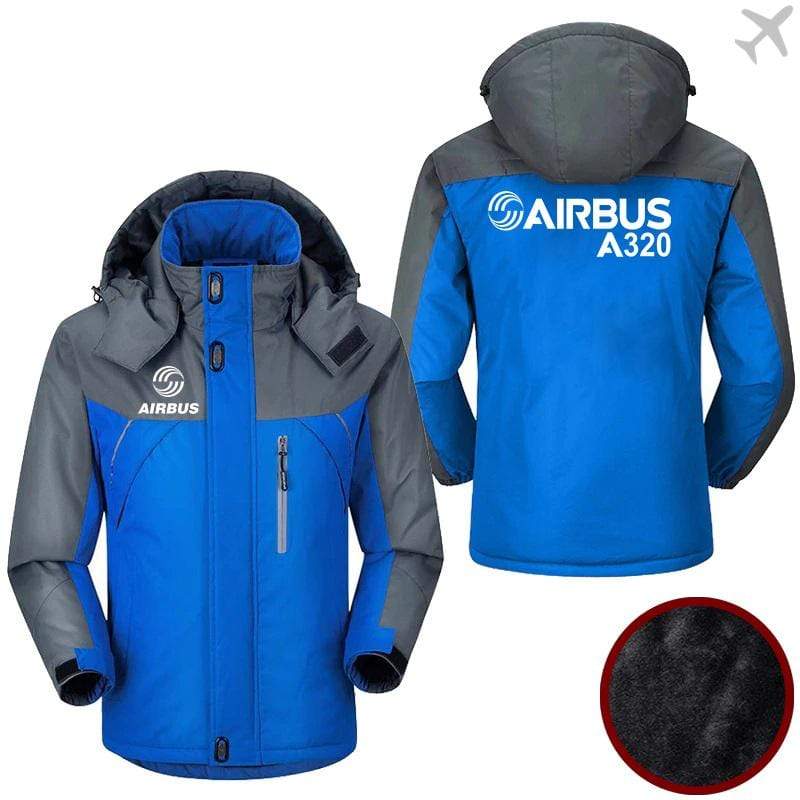 PilotX Windbreaker Jackets Blue Gray / M Airbus A320 Jacket