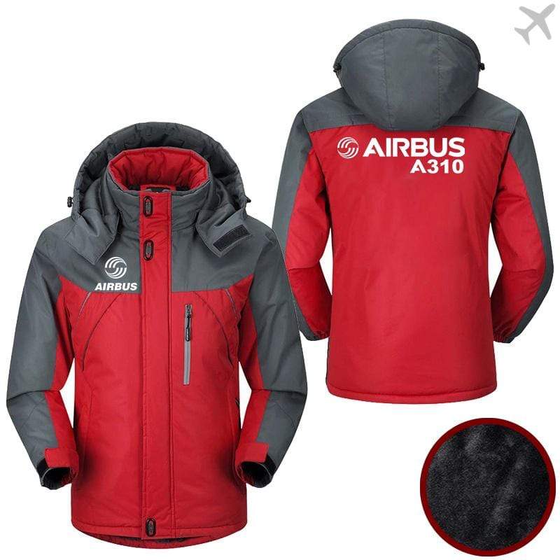 PilotX Windbreaker Jackets Red Gray / M Airbus A310 Jacket