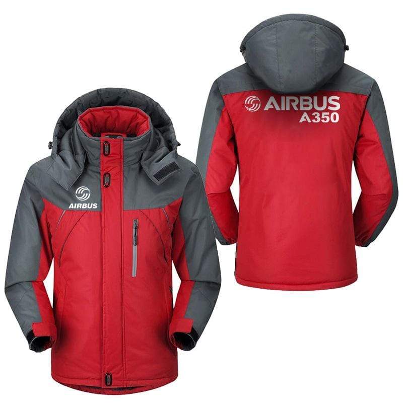 PilotX Windbreaker Jackets Red Gray / M Airbus A350 Jacket