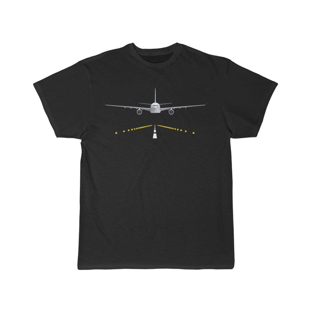 Printify T-Shirt Black / S AIRBUS A330 RUNWAY -T SHIRTS