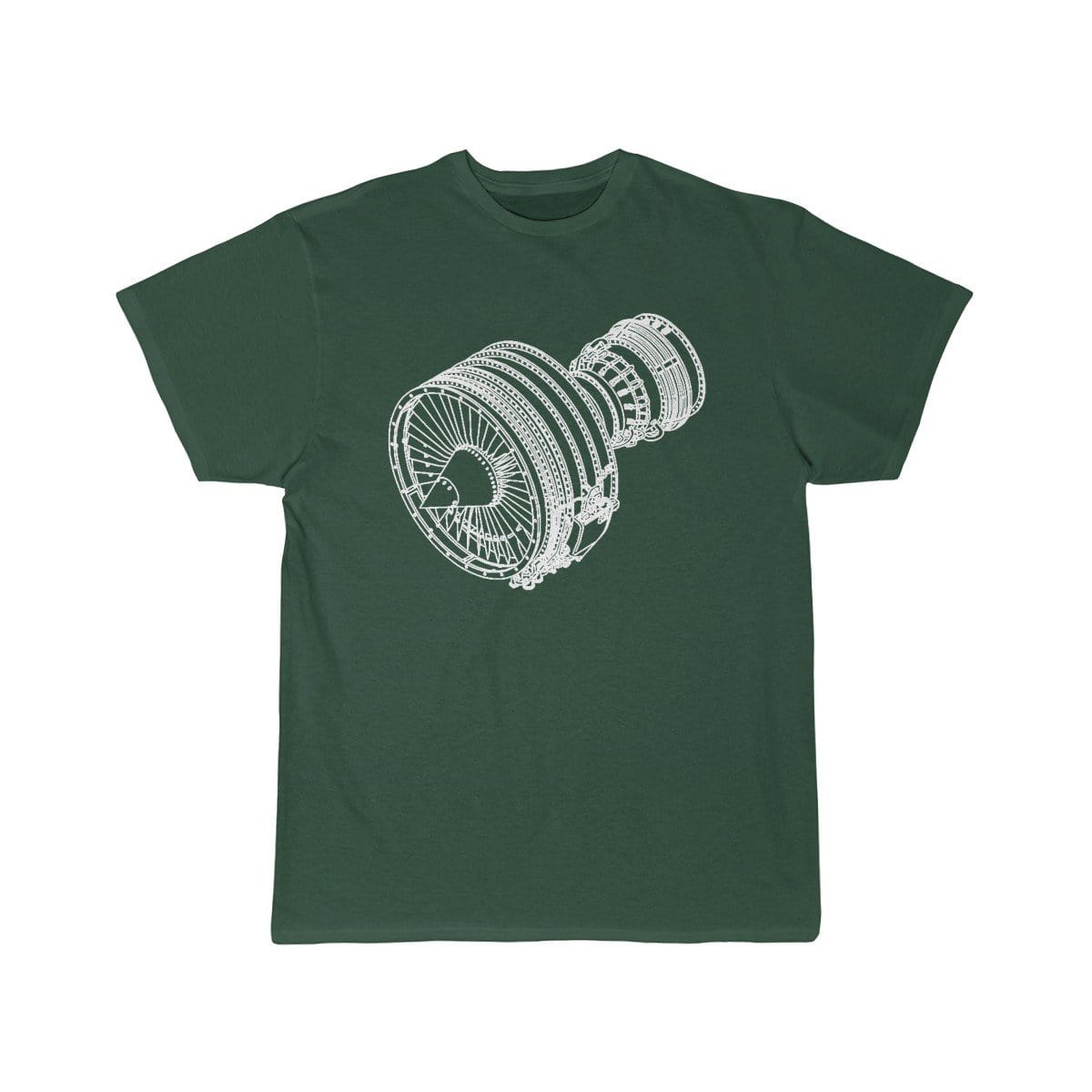 Printify T-shirt Forest / S Jet Engine A330