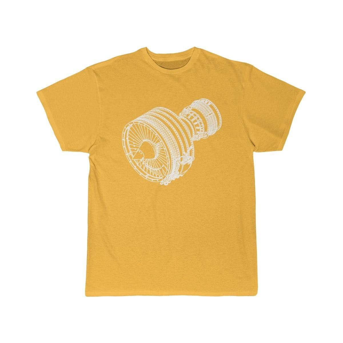 Printify T-shirt Gold / S Jet Engine A330