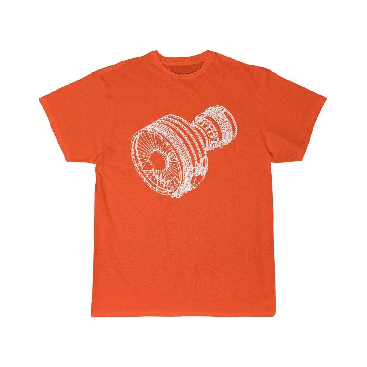 Printify T-shirt Orange / S Jet Engine A330