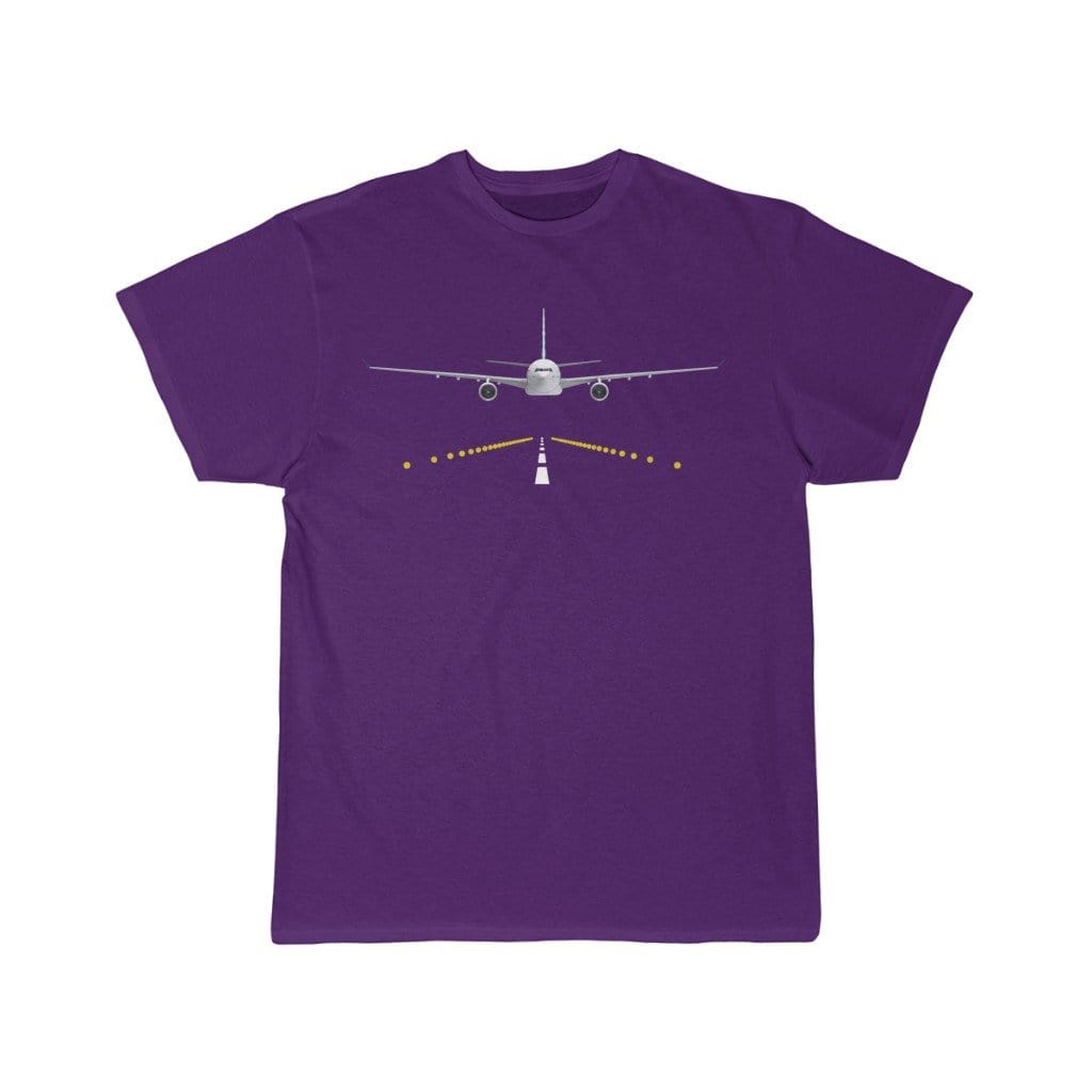 Printify T-Shirt Purple / S AIRBUS A330 RUNWAY -T SHIRTS