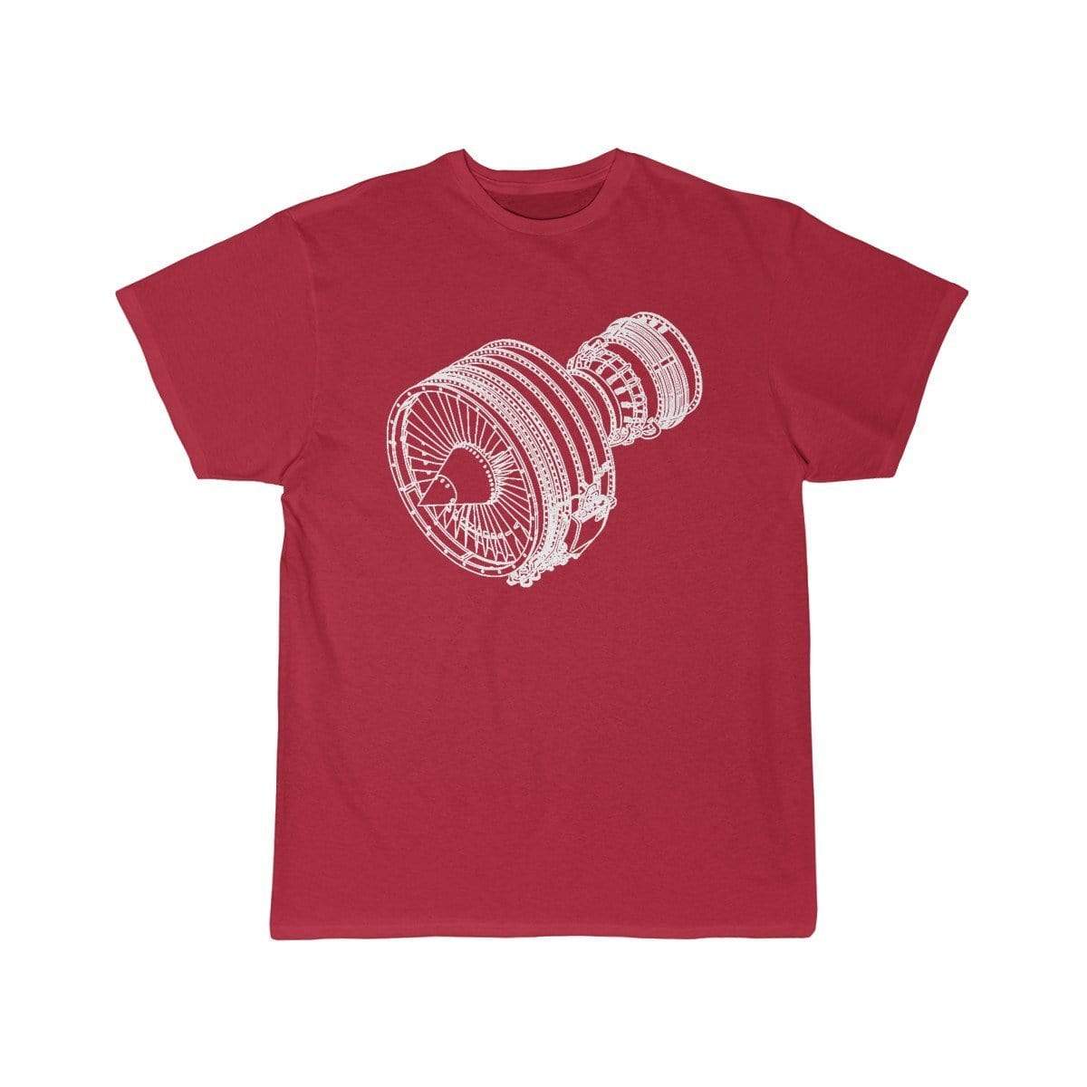 Printify T-shirt Red / S Jet Engine A330